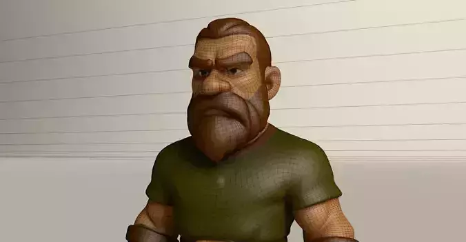 Stylized Game Ready Human Character Rigged named Mark
