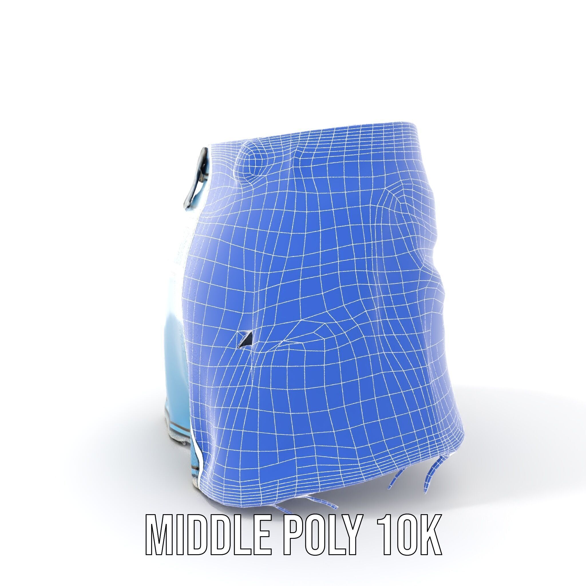 Denim Skirt with Rhinestones Model Pack Low-poly 3D model_22