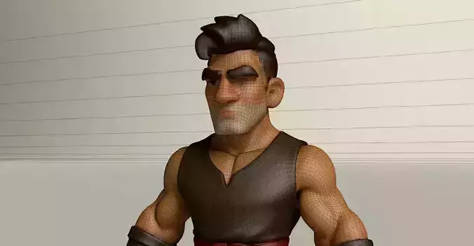 Stylized Game Ready Human Character Rigged named Matcheda