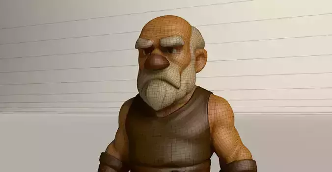 Stylized Game Ready Human Character Rigged named Melos