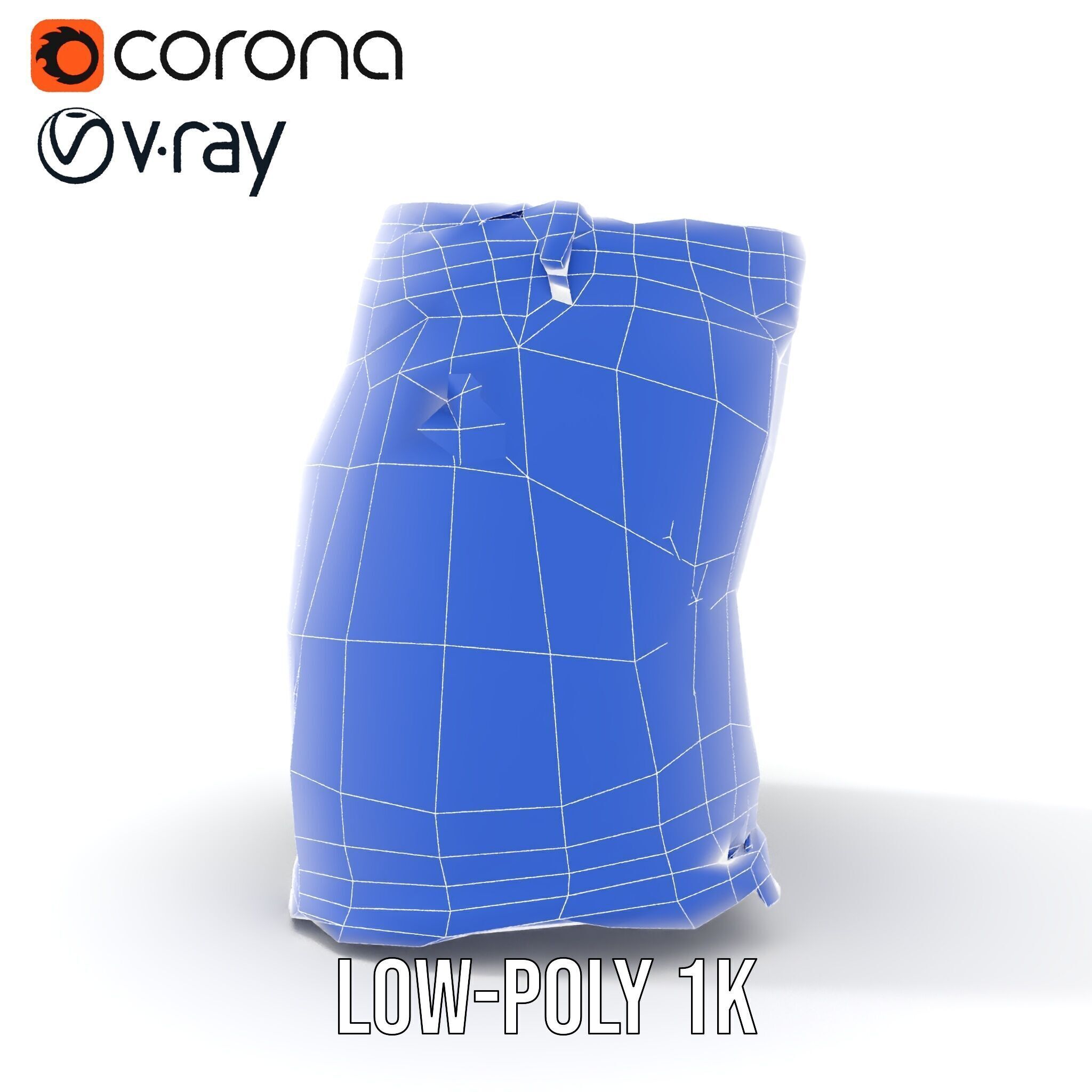 Denim Skirt D Model Pack Low-poly 3D model_32