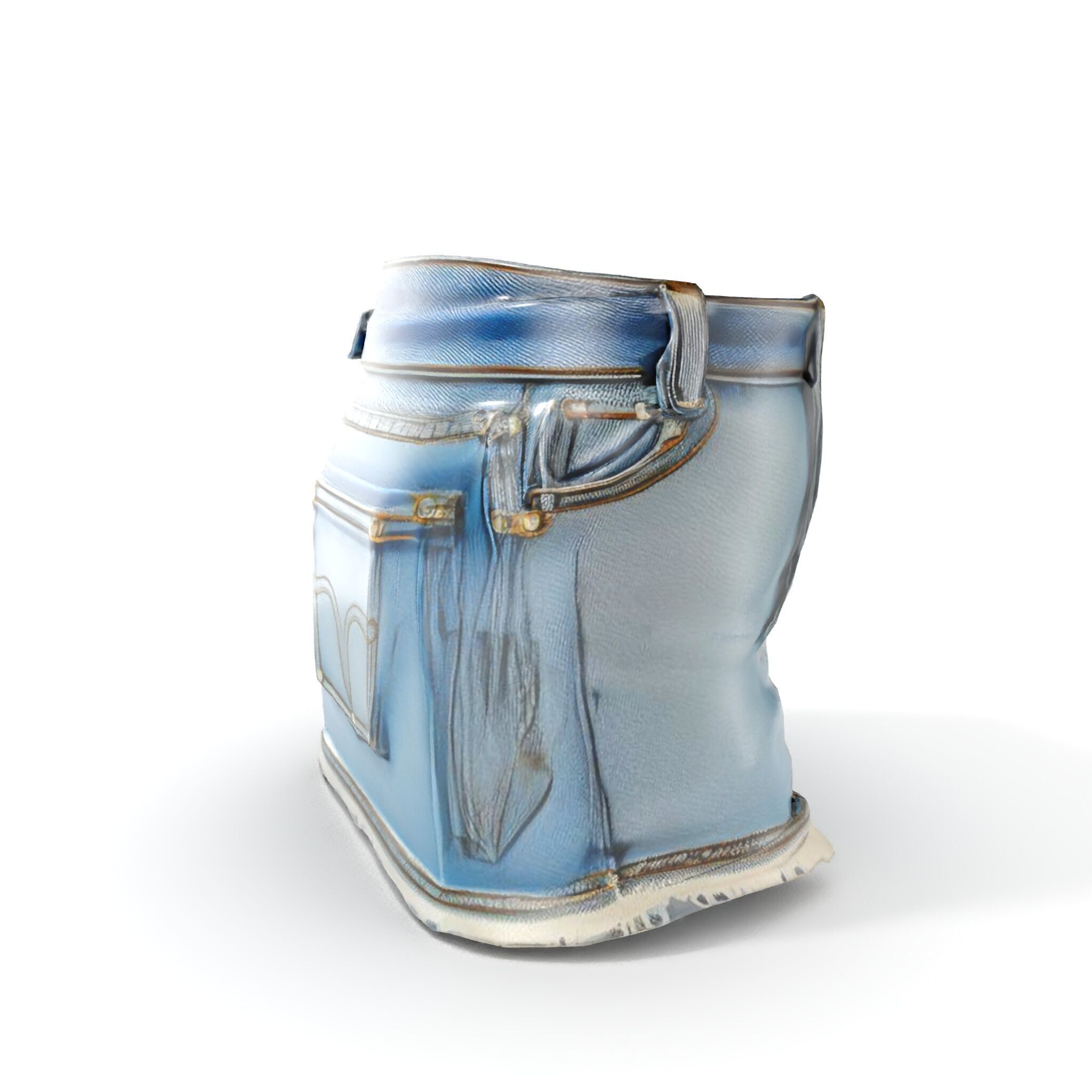 Denim Skirt D Model Pack Low-poly 3D model_20