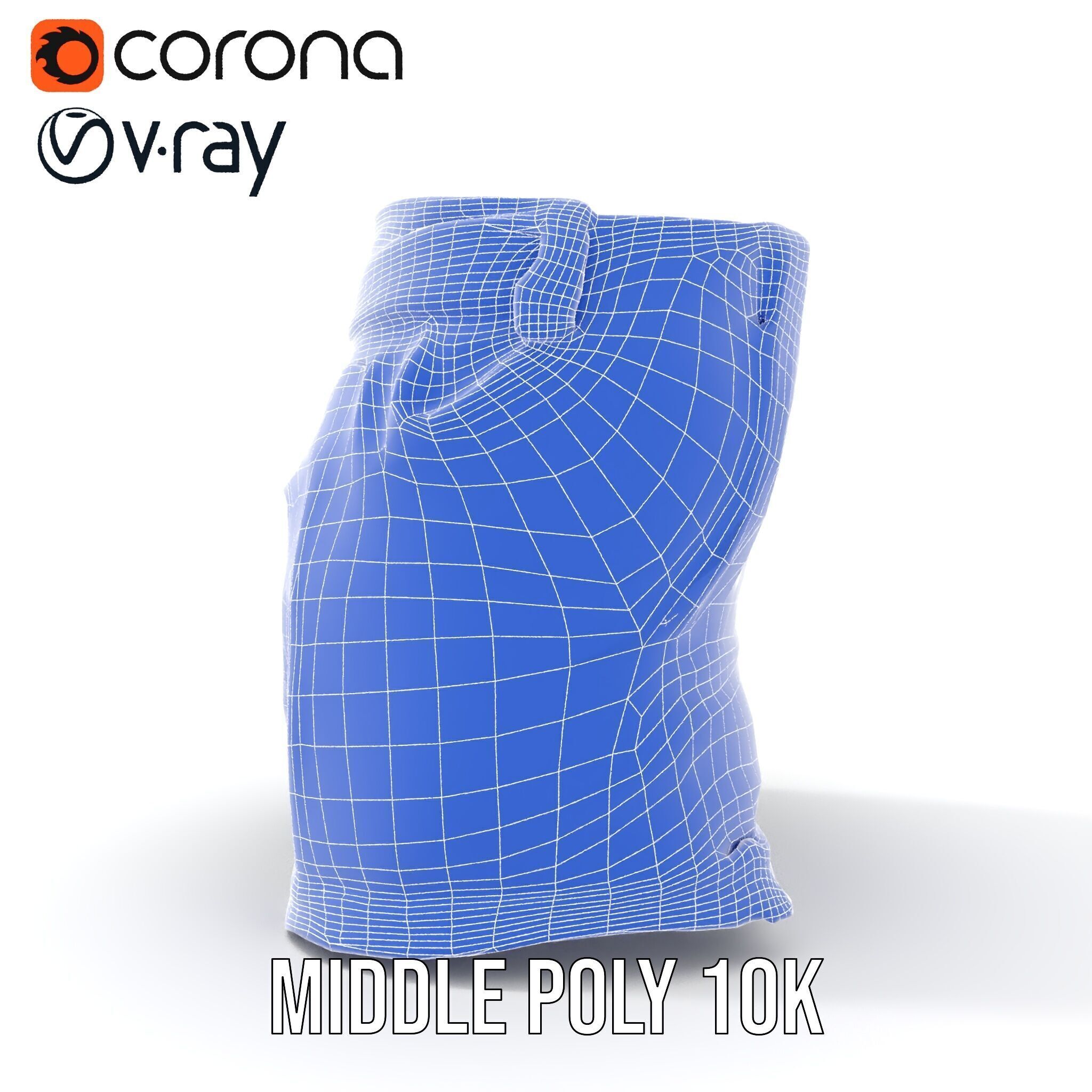 Denim Skirt D Model Pack Low-poly 3D model_28