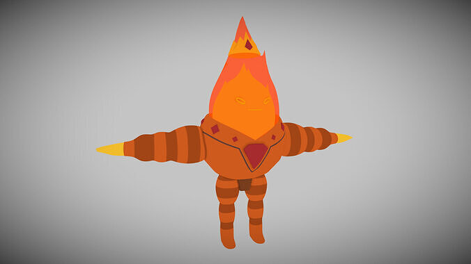 Flame King 3D model