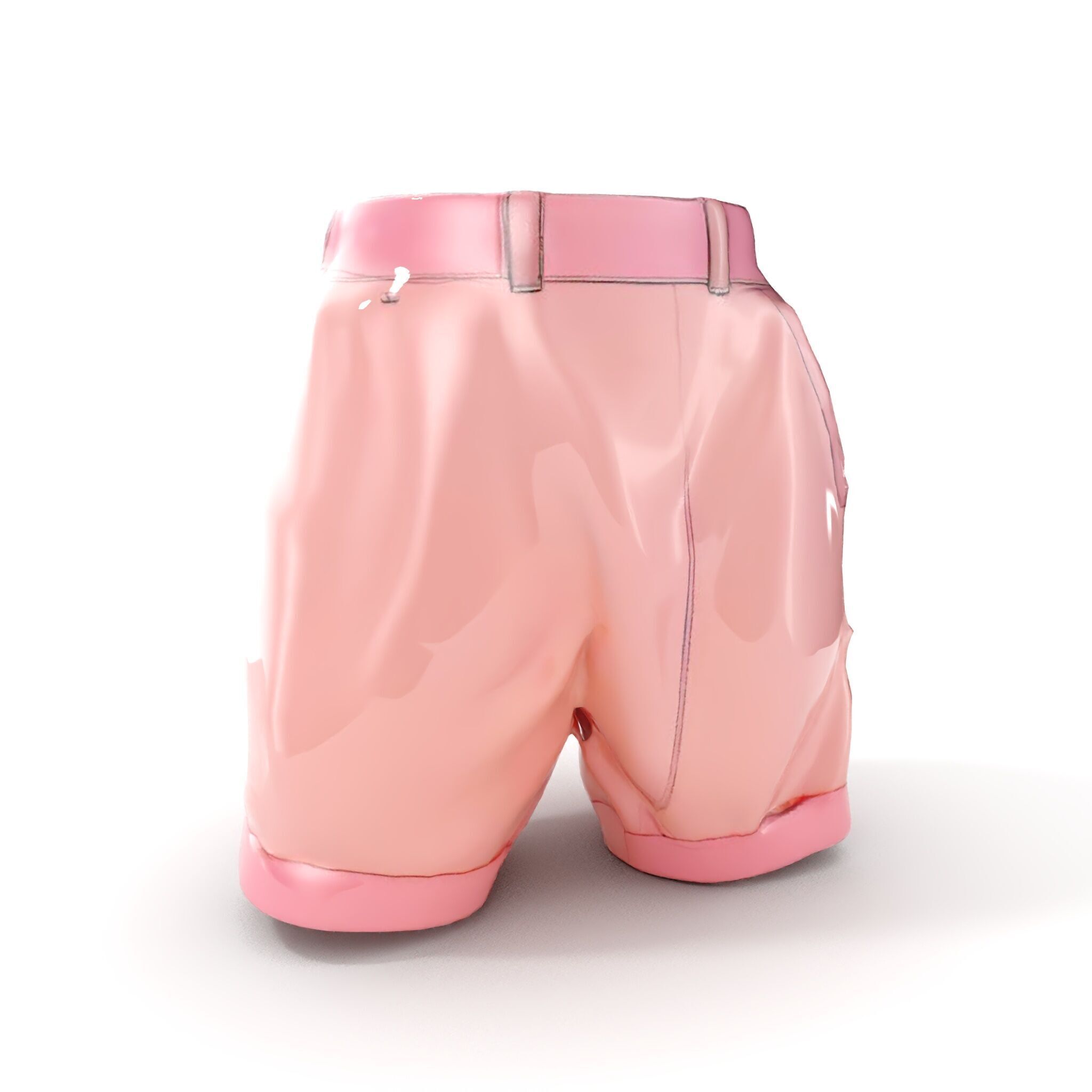 Pink Shorts Clothing Model Pack Low-poly 3D model_6
