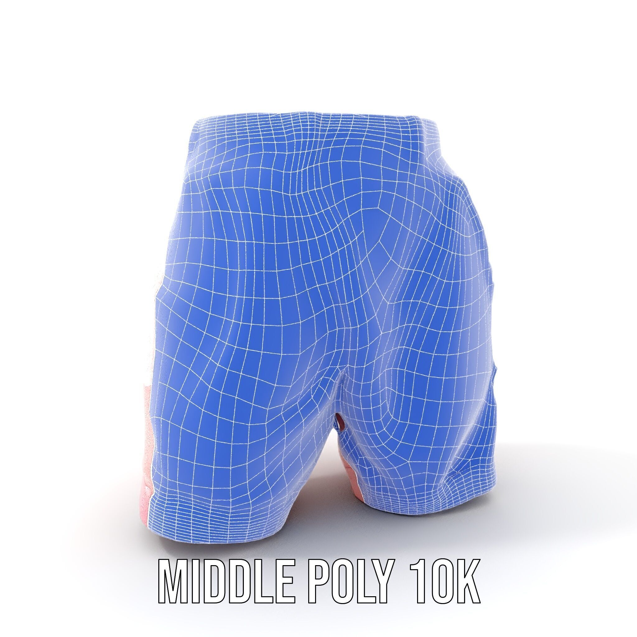 Pink Shorts Clothing Model Pack Low-poly 3D model_28