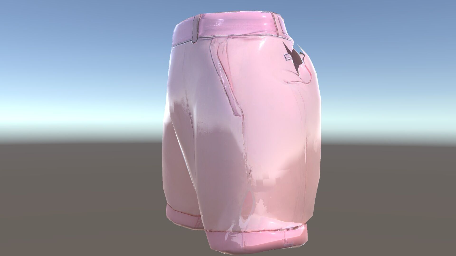 Pink Shorts Clothing Model Pack Low-poly 3D model_35