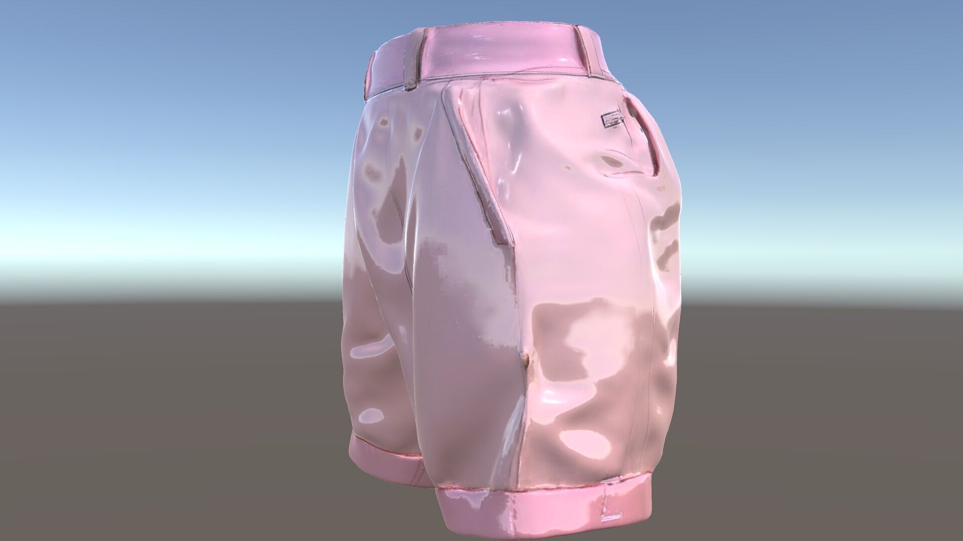 Pink Shorts Clothing Model Pack Low-poly 3D model_5