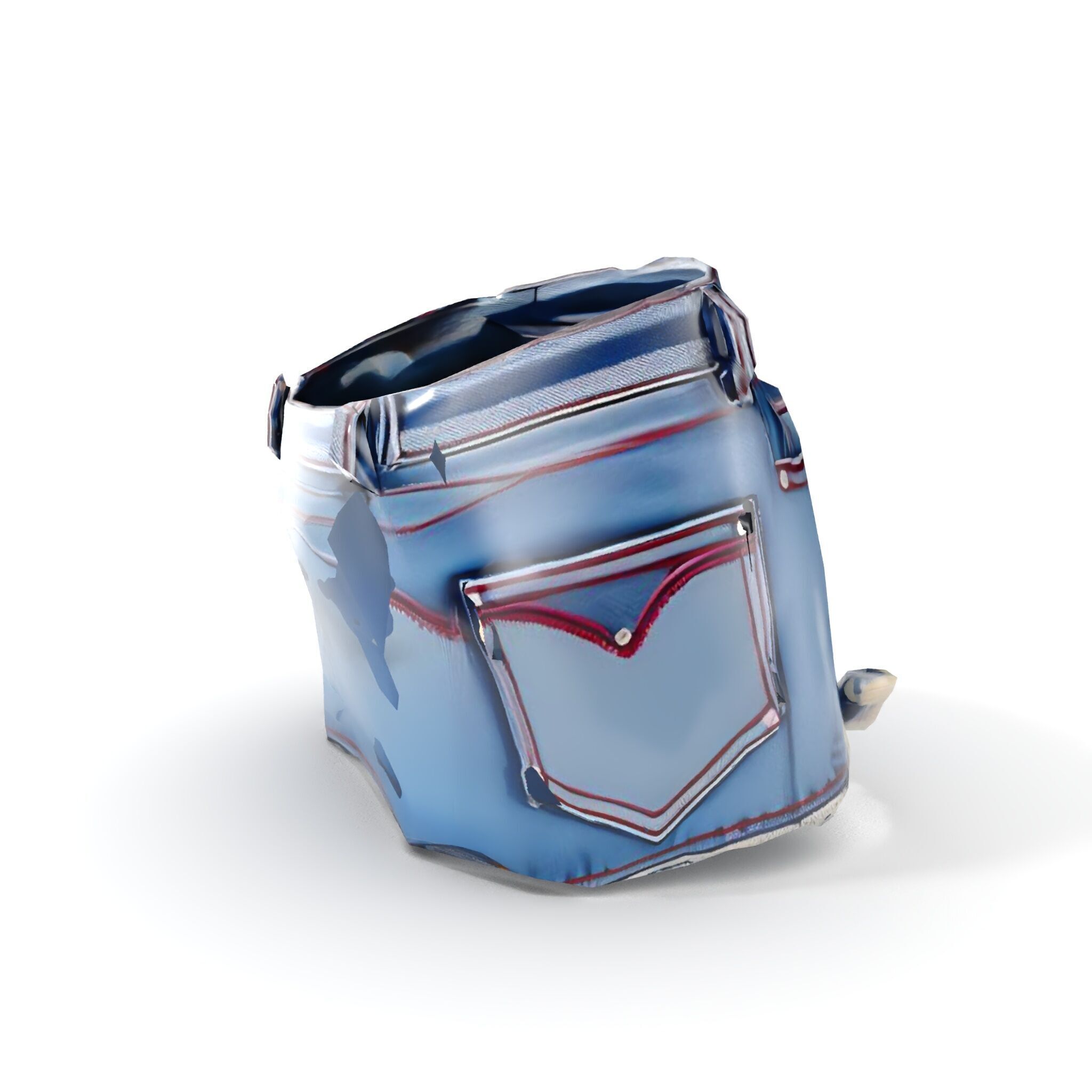 Stylish Denim Skirt Model Pack with Detailed Textures Low-poly 3D model_21