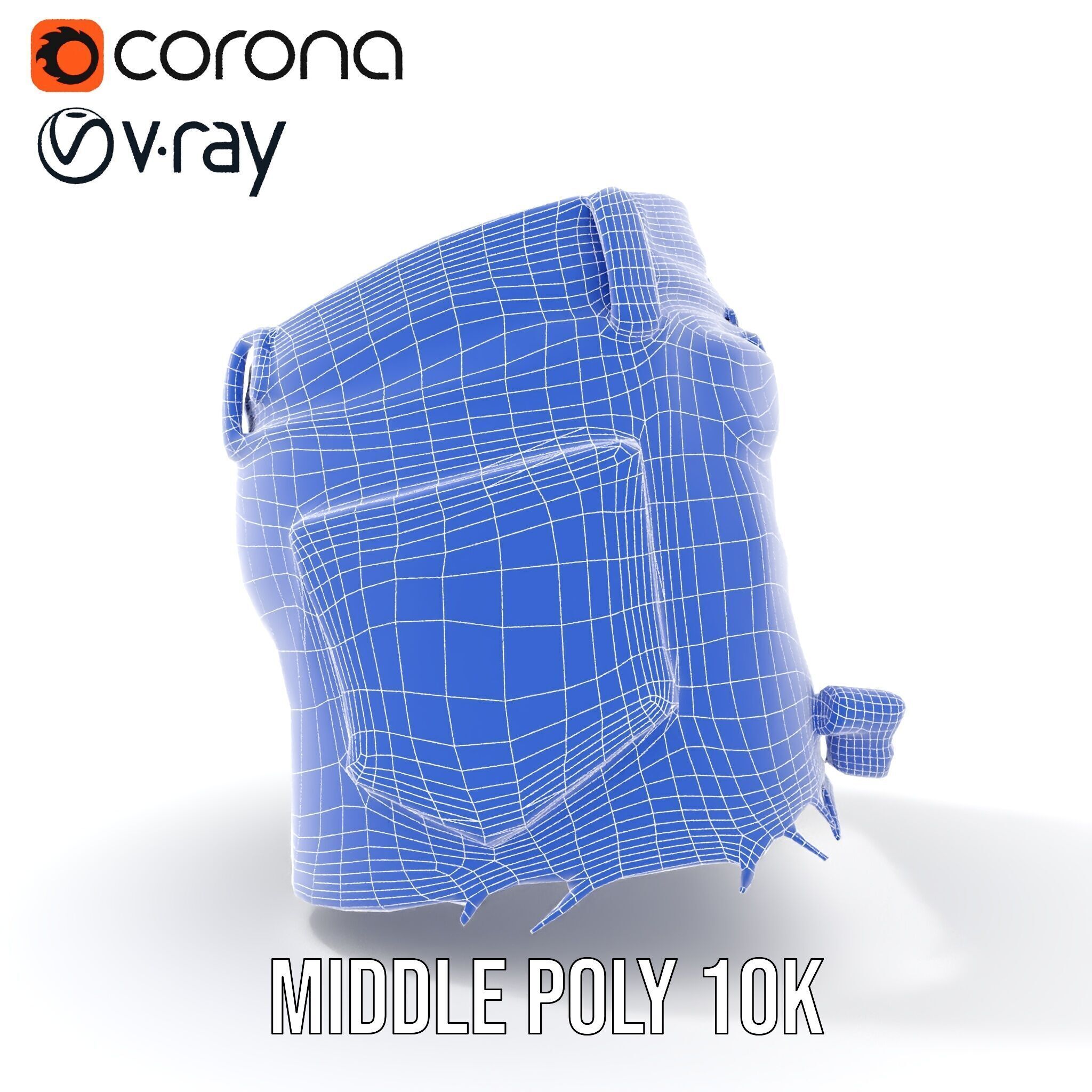 Stylish Denim Skirt Model Pack with Detailed Textures Low-poly 3D model_31