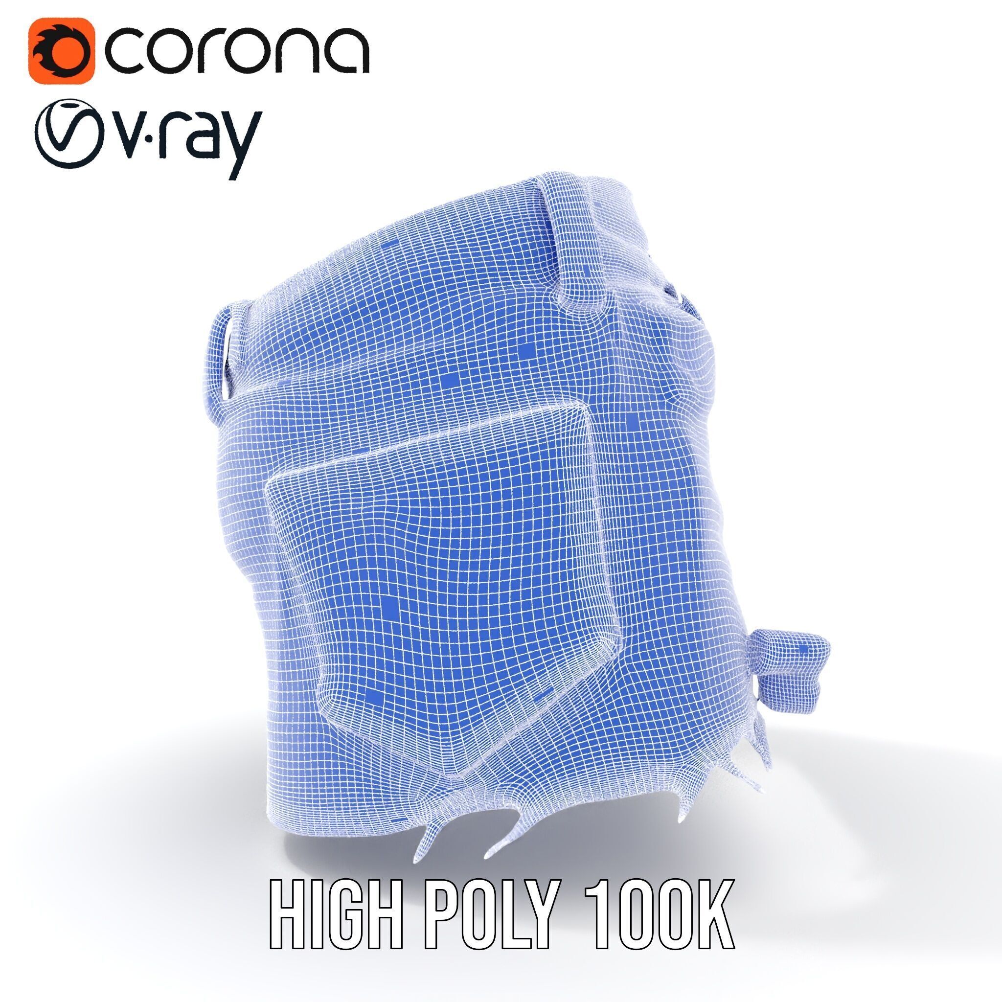 Stylish Denim Skirt Model Pack with Detailed Textures Low-poly 3D model_30