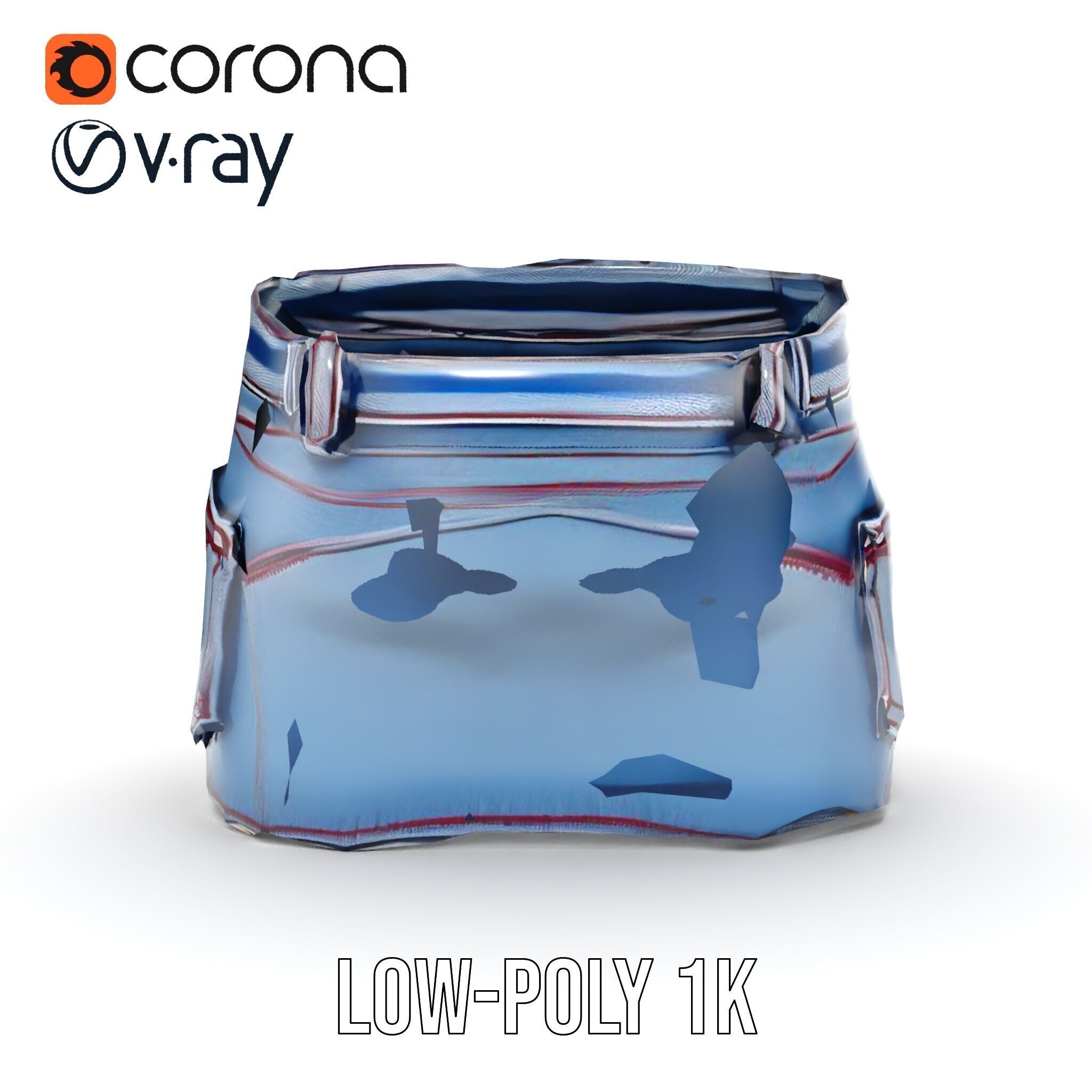 Stylish Denim Skirt Model Pack with Detailed Textures Low-poly 3D model_23