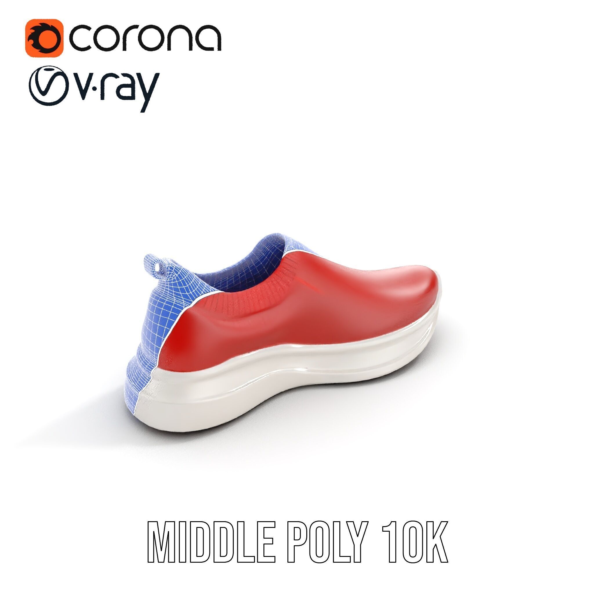 Casual SlipOn Sneaker D Model Pack Low-poly 3D model_25