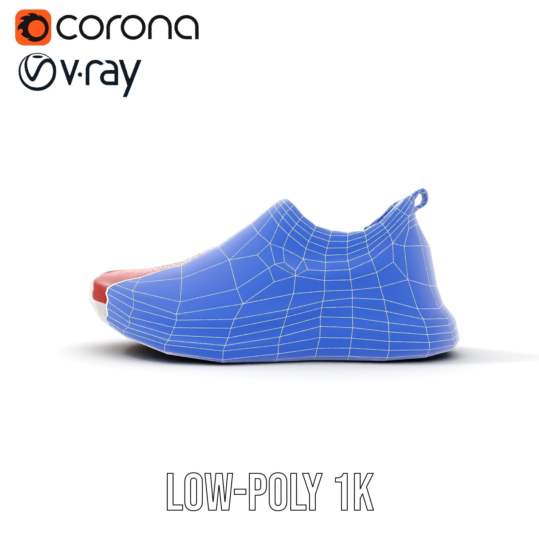 Casual SlipOn Sneaker D Model Pack Low-poly 3D model_32