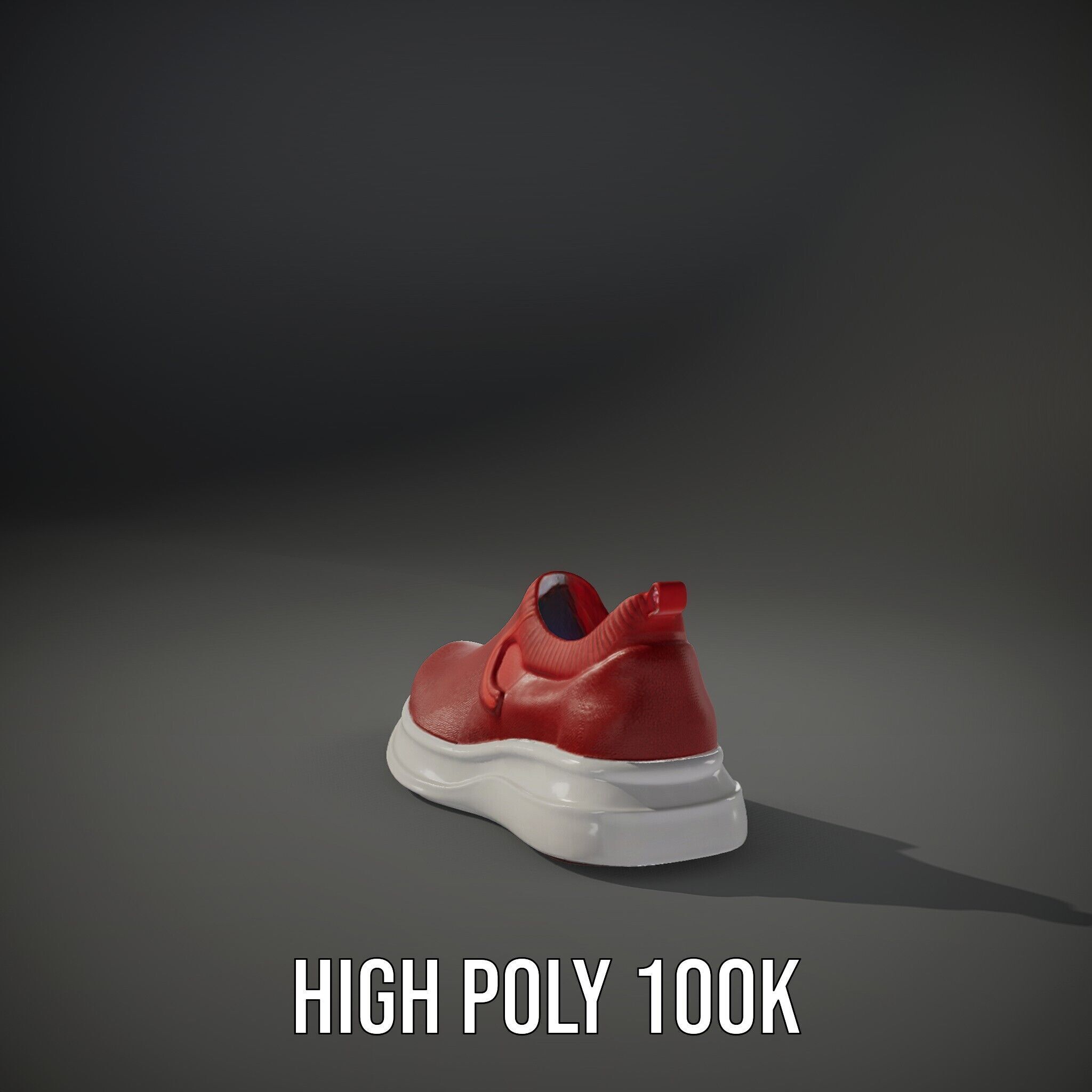 Casual SlipOn Sneaker D Model Pack Low-poly 3D model_8