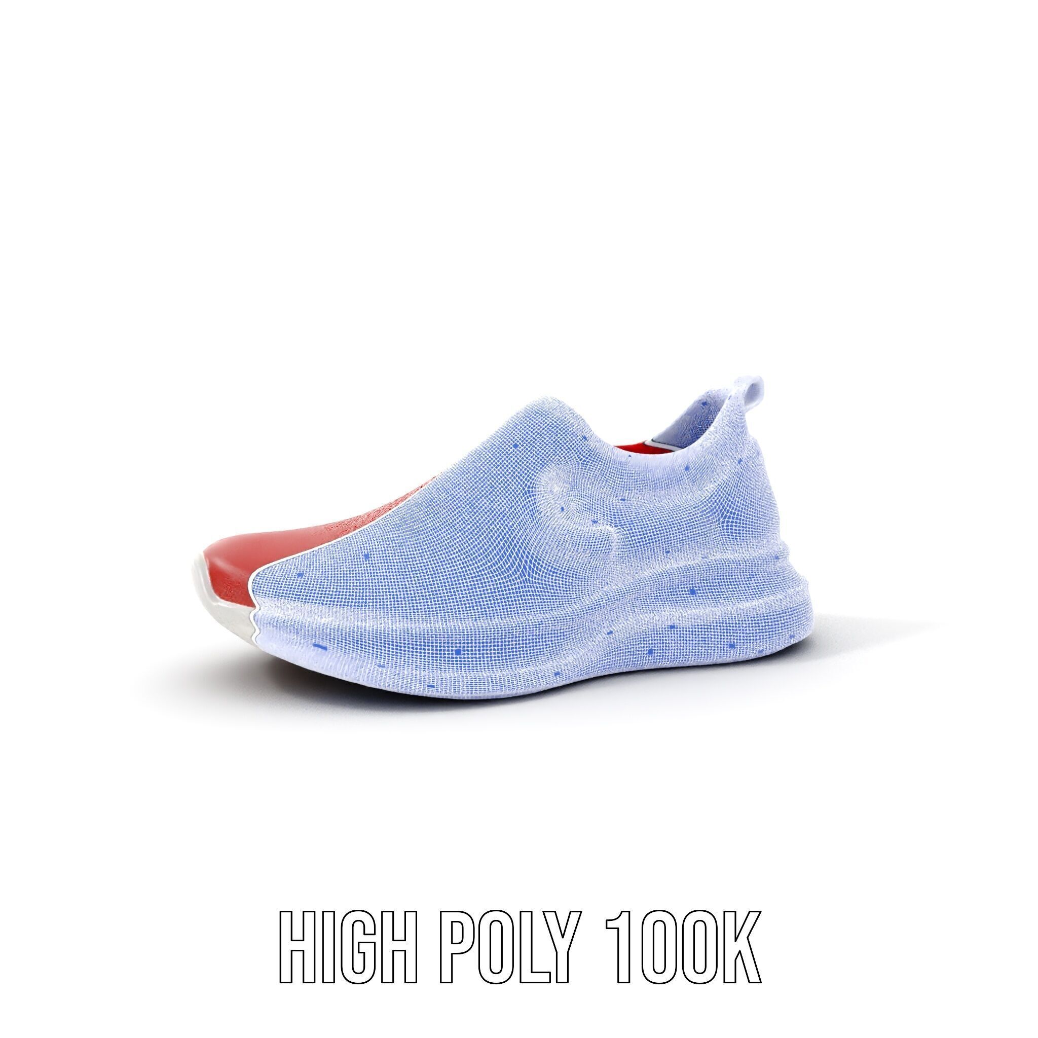 Casual SlipOn Sneaker D Model Pack Low-poly 3D model_4
