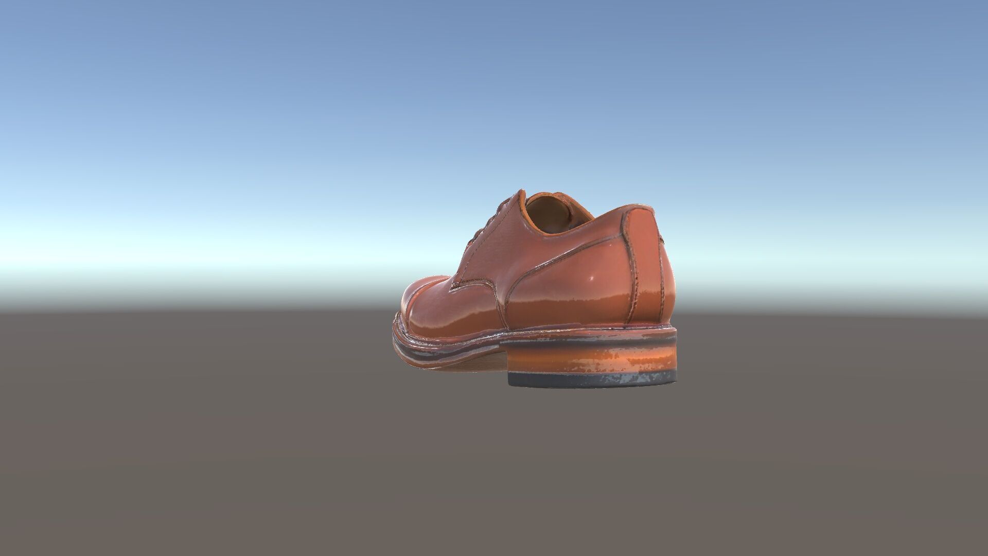 Leather Oxford Shoe D Model Pack Low-poly 3D model_5