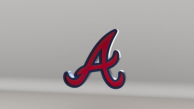 MLB Atlanta Braves V2 Team Logo 3D model