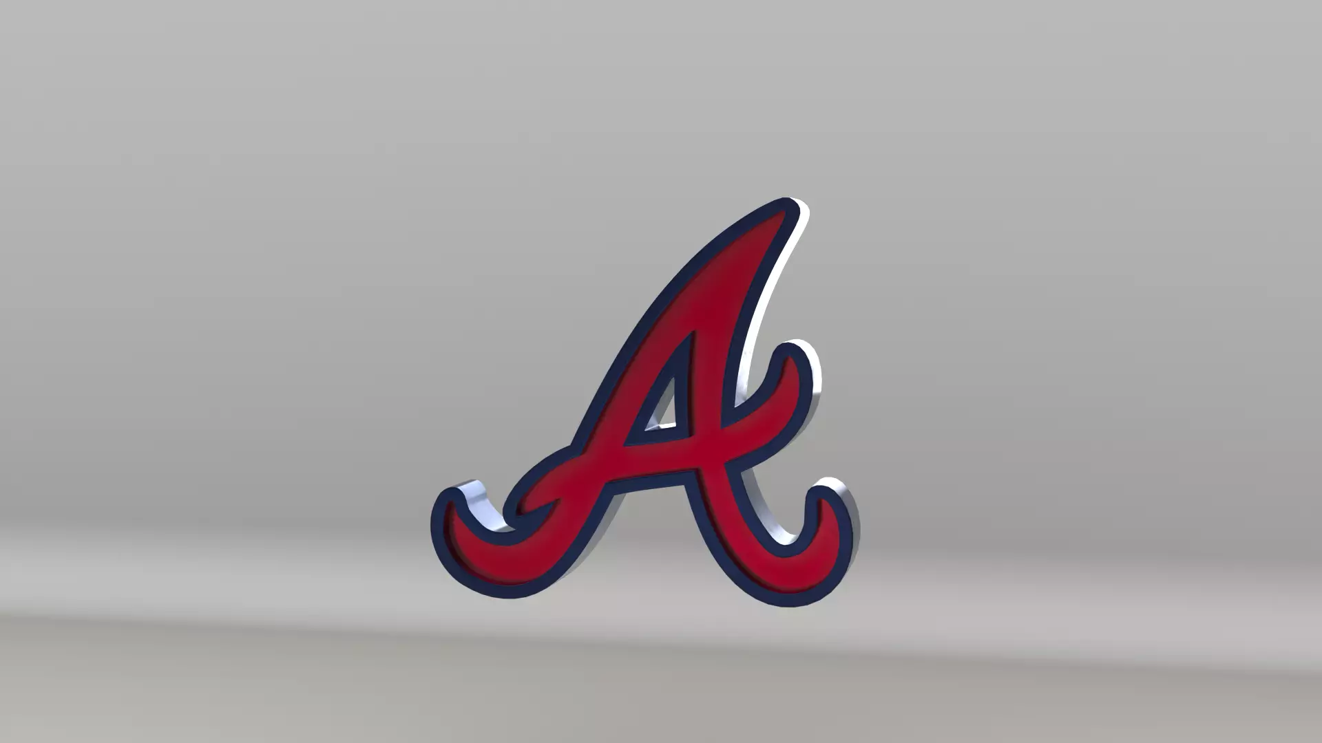 MLB Atlanta Braves V2 Team Logo 3D model