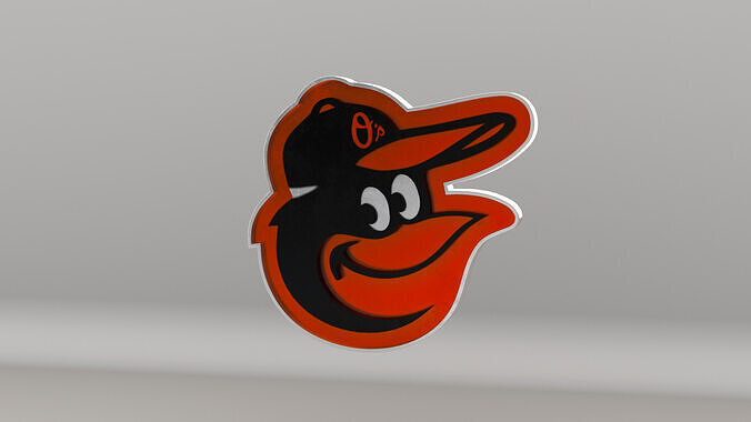 MLB Baltimore Orioles Team Logo 3D model