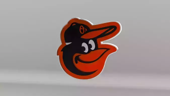 MLB Baltimore Orioles Team Logo 3D model