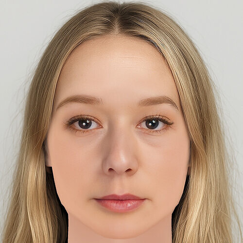 Alba August Head - No Hair - Low poly head for game Low-poly 3D model