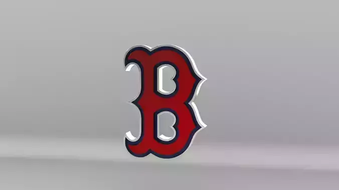 MLB Boston Redsox V2 Team Logo 3D model