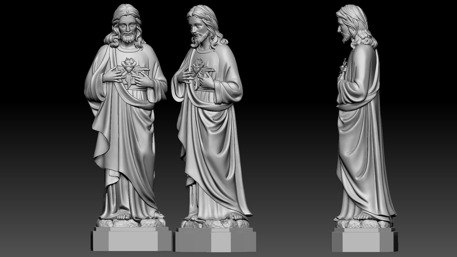 Jesus Christ  3D print model_2