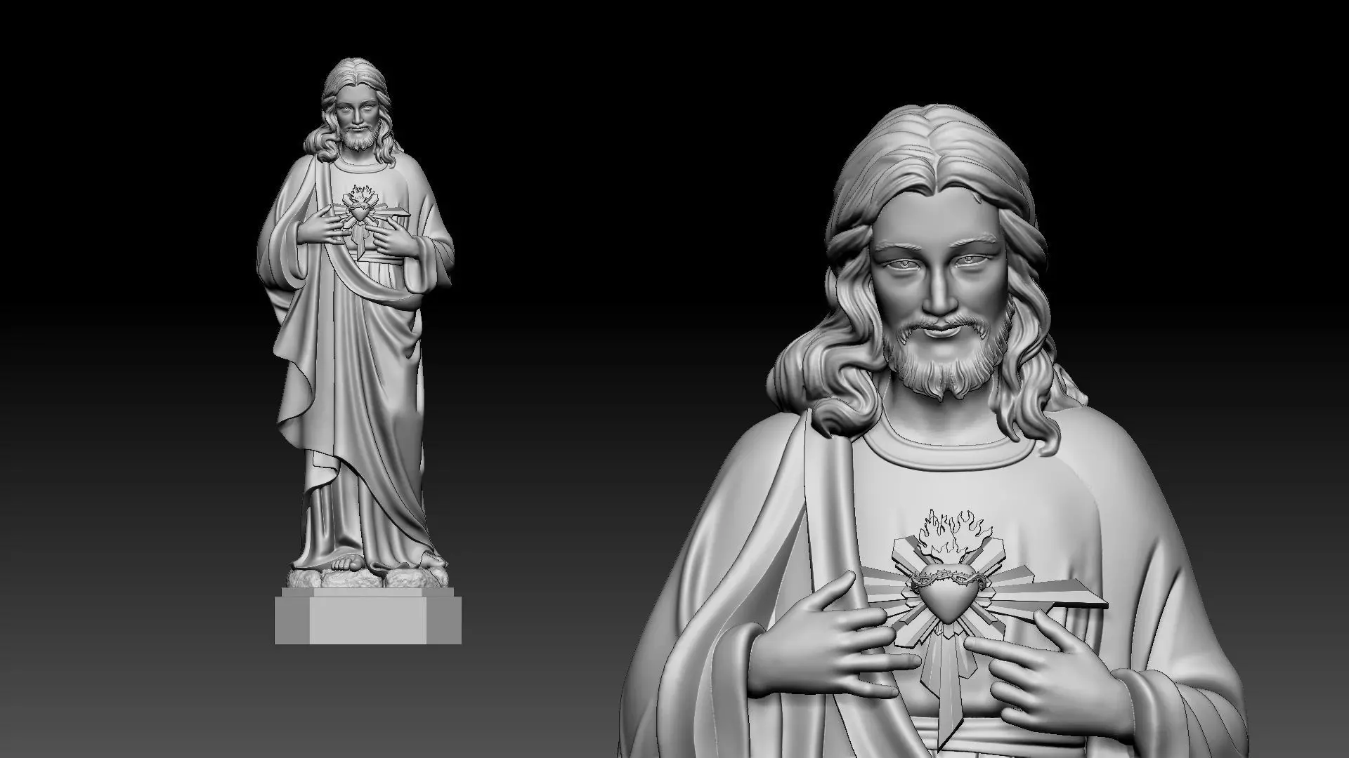 Jesus Christ  3D print model_0