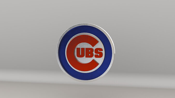 MLB Chicago Cubs Team Logo 3D model