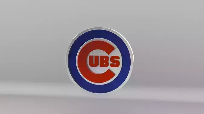 MLB Chicago Cubs Team Logo 3D model