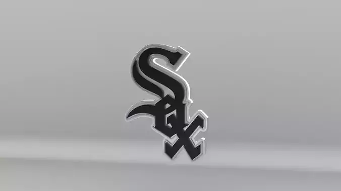 MLB Chicago WhiteSox Team Logo 3D model