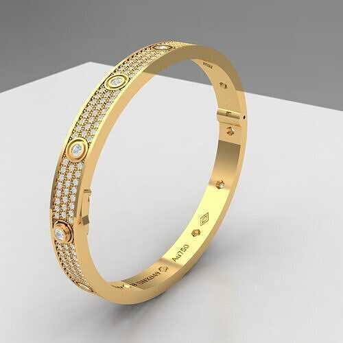 cartier love 19cm bracelet 3D print model