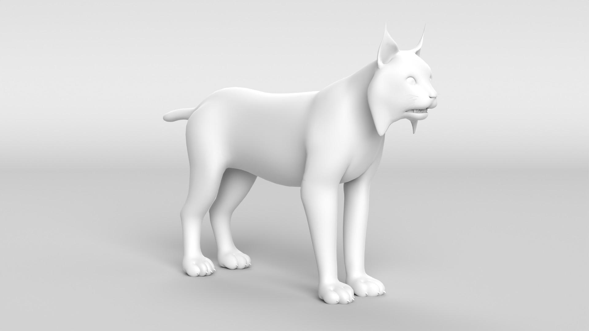 Lynx Cat 3D model_15