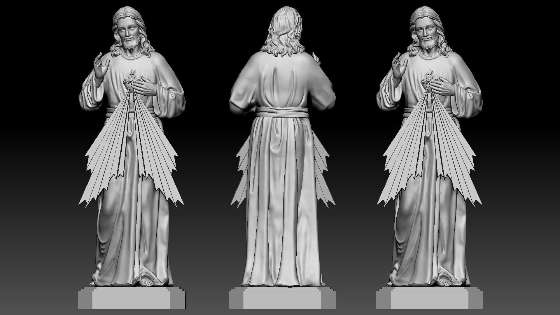 Jesus Christ  3D print model_3