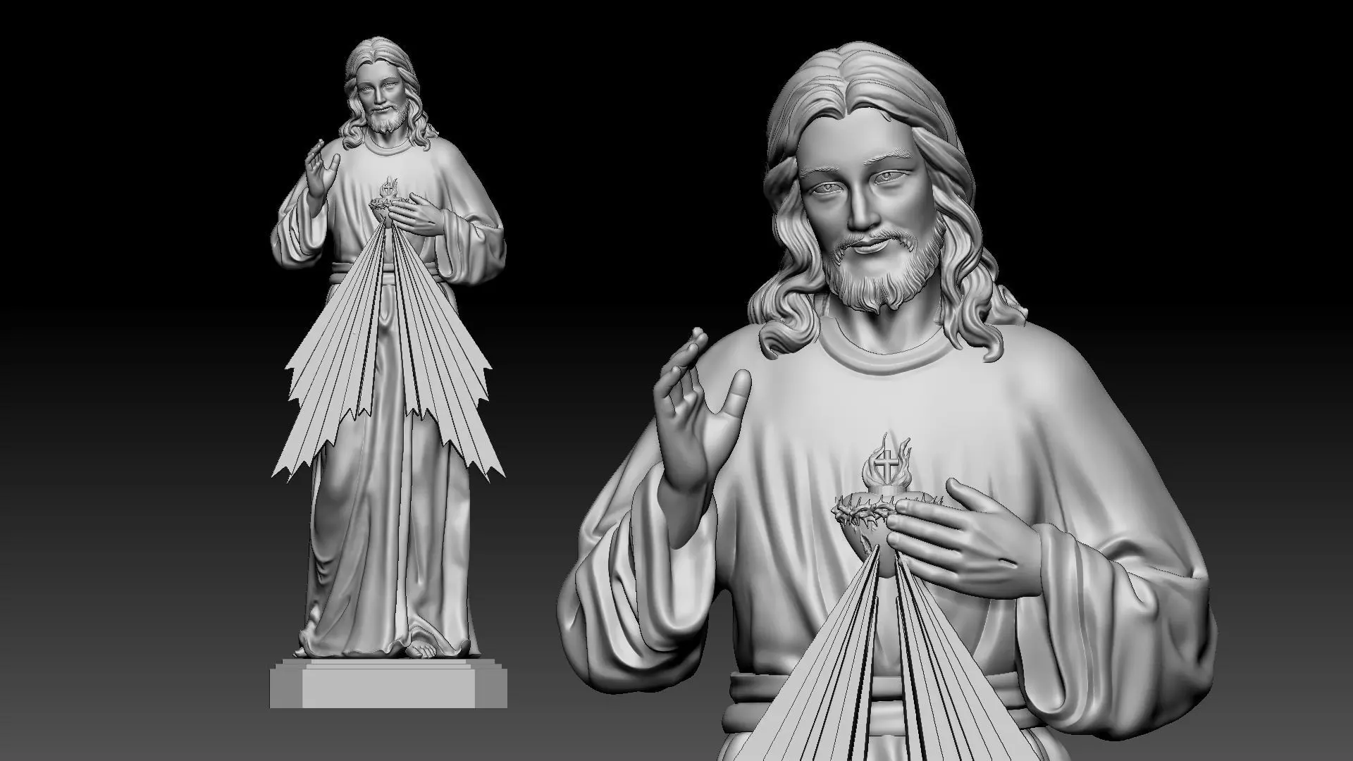 Jesus Christ  3D print model_0