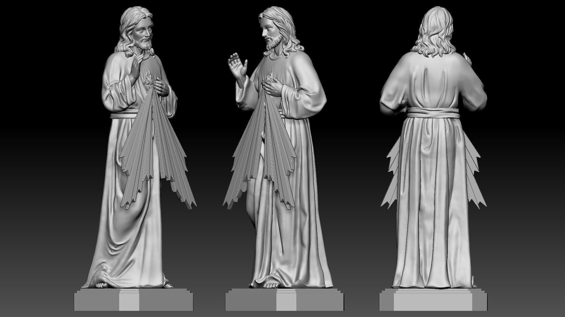 Jesus Christ  3D print model_2