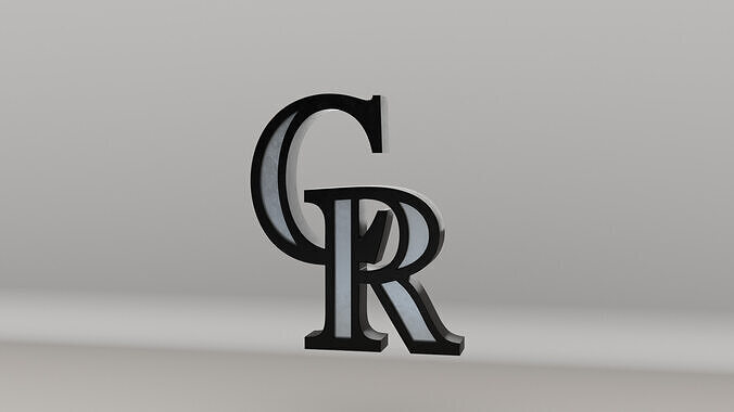 MLB Colorado Rockies Team Logo 3D model