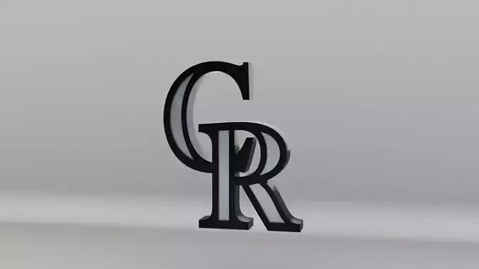 MLB Colorado Rockies Team Logo 3D model