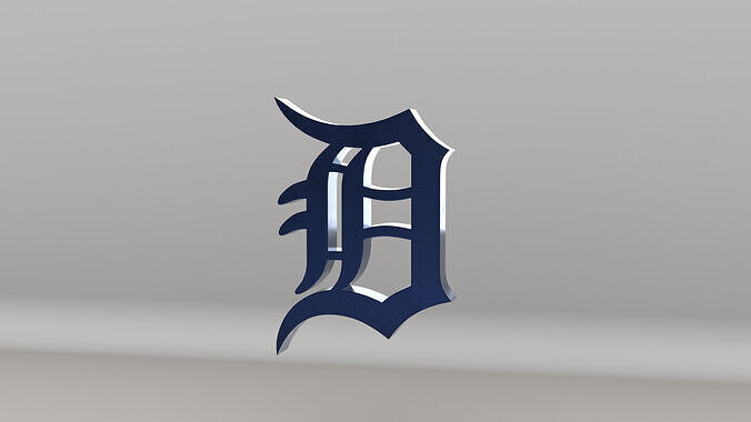 MLB Detroit Tigers V2 Team Logo 3D model