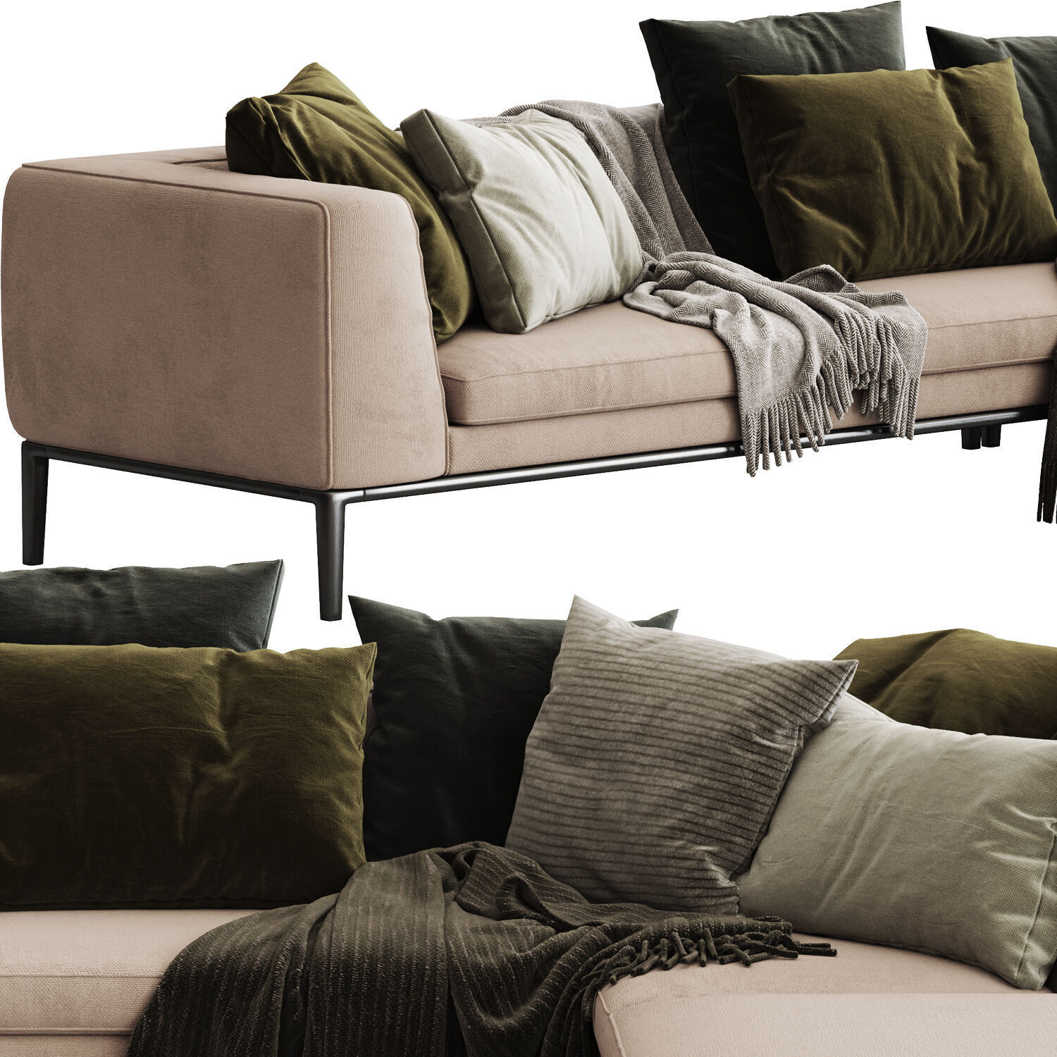 Sofa and Armchair Colection 02 - 10 Items 3D model_34