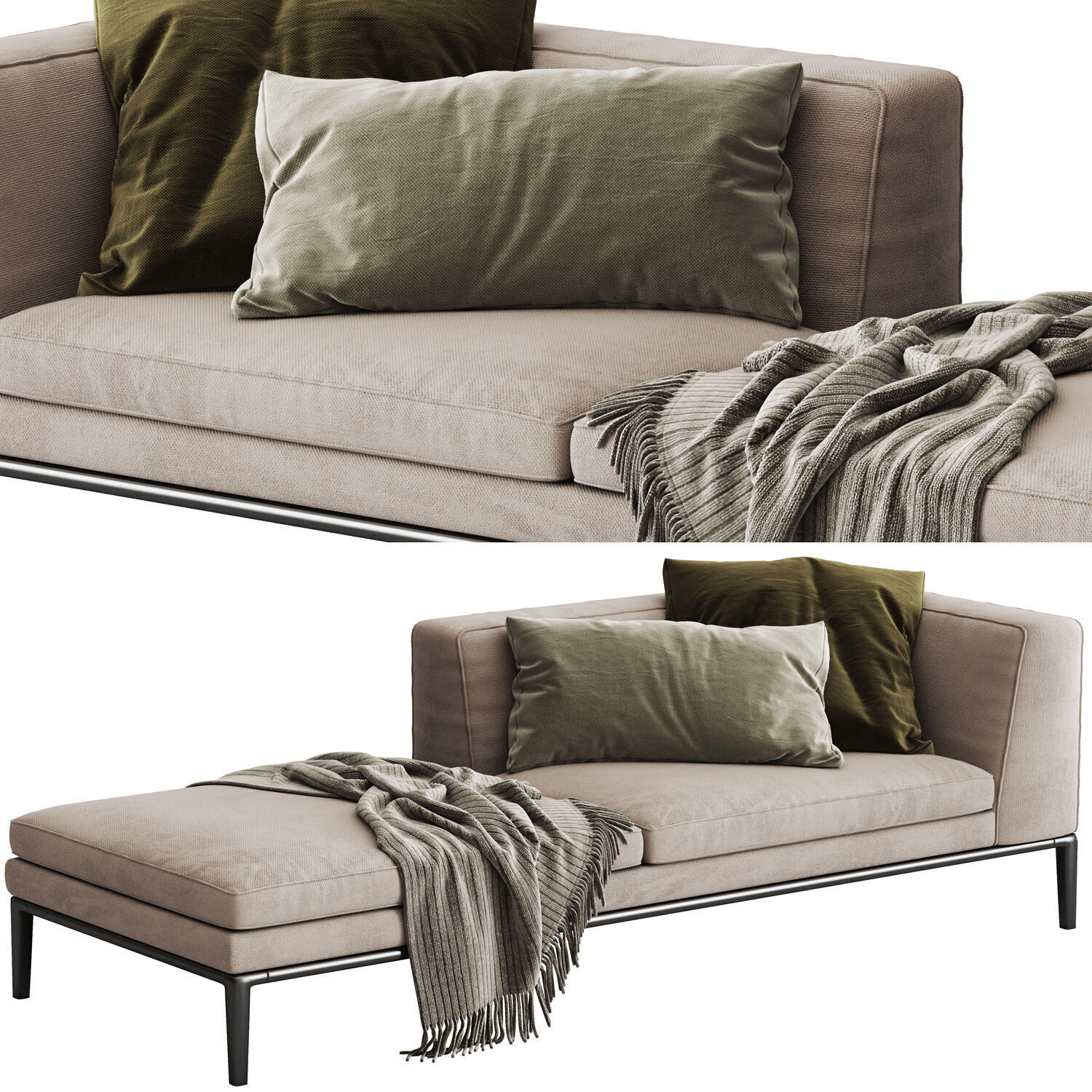 Sofa and Armchair Colection 02 - 10 Items 3D model_36