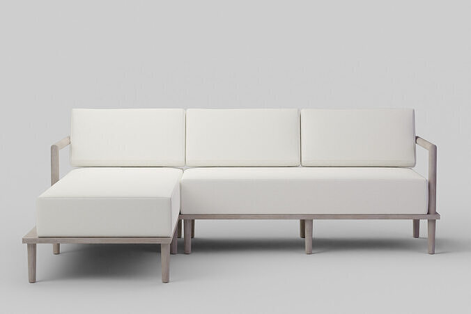 Emerson Cream Outdoor Sectional 3D model