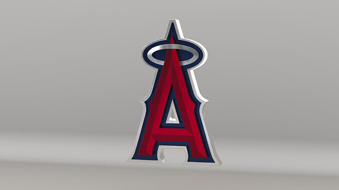 MLB Los Angeles Angels Team Logo 3D model
