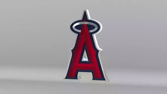 MLB Los Angeles Angels Team Logo 3D model