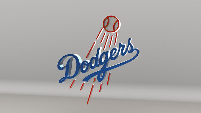 MLB Los Angeles Dodgers V1 Team Logo  3D model