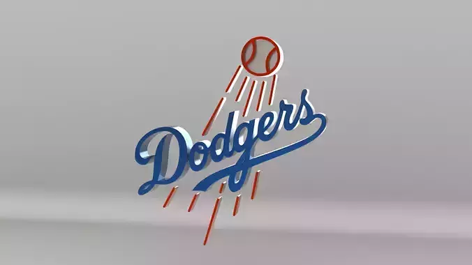MLB Los Angeles Dodgers V1 Team Logo  3D model