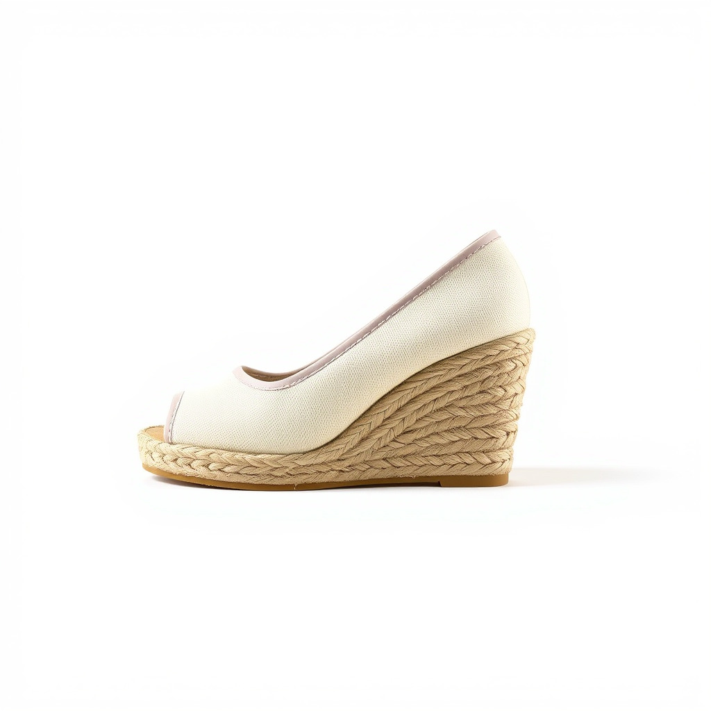 Wedge Heel Shoe Model Pack with PBR Textures Low-poly 3D model_2
