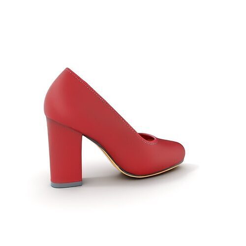 Elegant High Heel Shoe Model Pack Low-poly 3D model