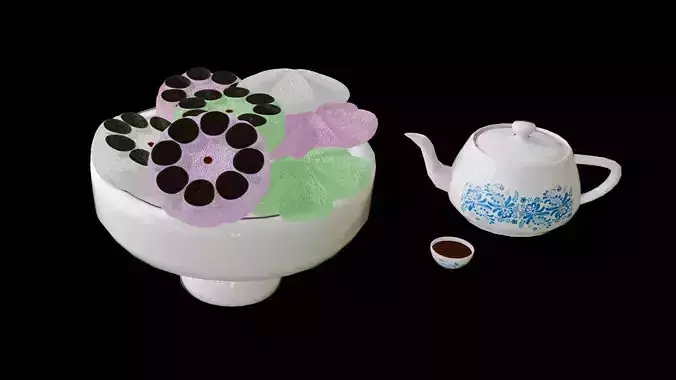 Chinese food sweet colorful special  cake